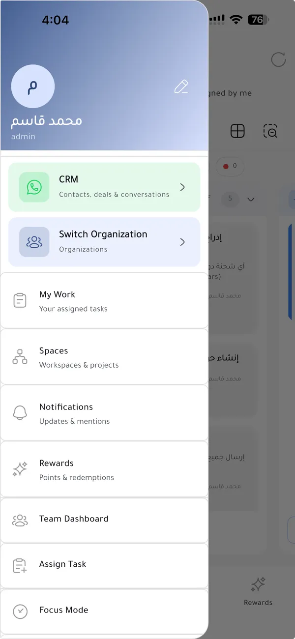 TeamDo app — My Tasks screen